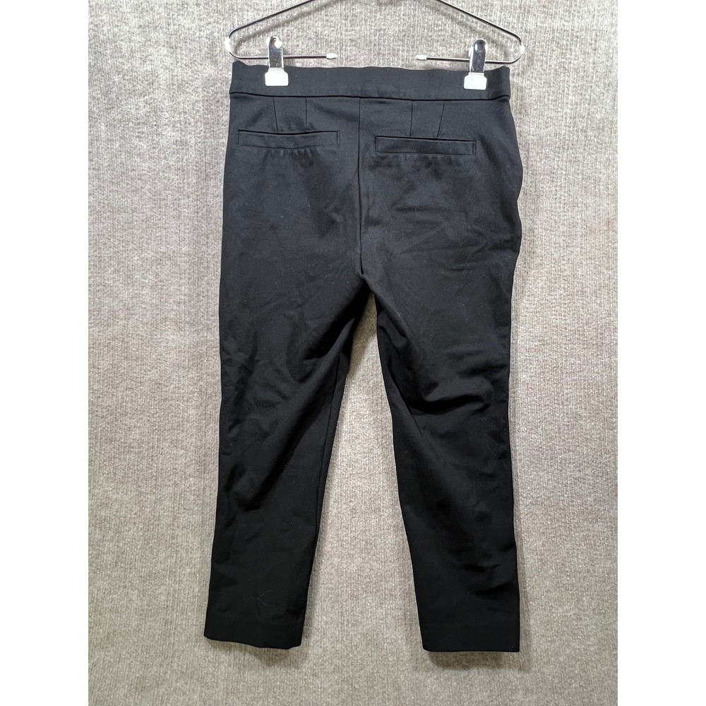 Wit & Wisdom Black Ankle Pants Women's Size 8 Cropped Stretch Career Casual